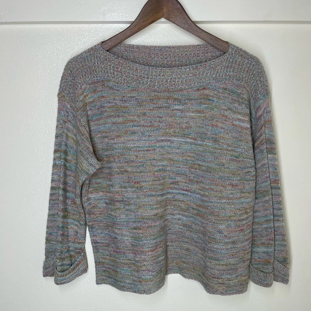 Two-one-two New York M Rainbow Boxy Knit Sweater
